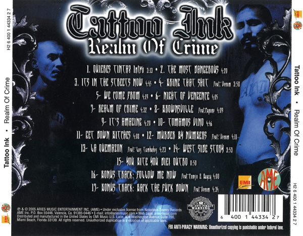 Tattoo Ink - Real Of Crime Chicano Rap